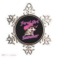 Feral Girl Summer Retro Possum Ornament thumb 0