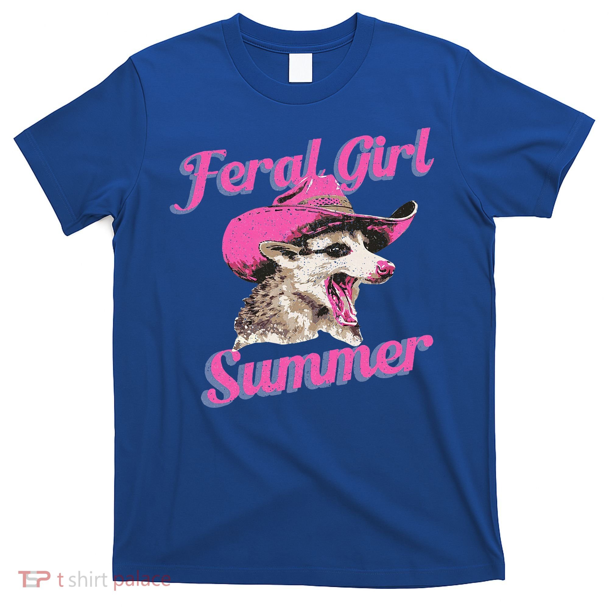 Feral Girl Summer Retro Possum T-Shirt