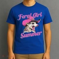 Feral Girl Summer Retro Possum T-Shirt thumb 3