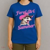 Feral Girl Summer Retro Possum T-Shirt thumb 4