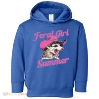 Feral Girl Summer Retro Possum Toddler Hoodie thumb 0