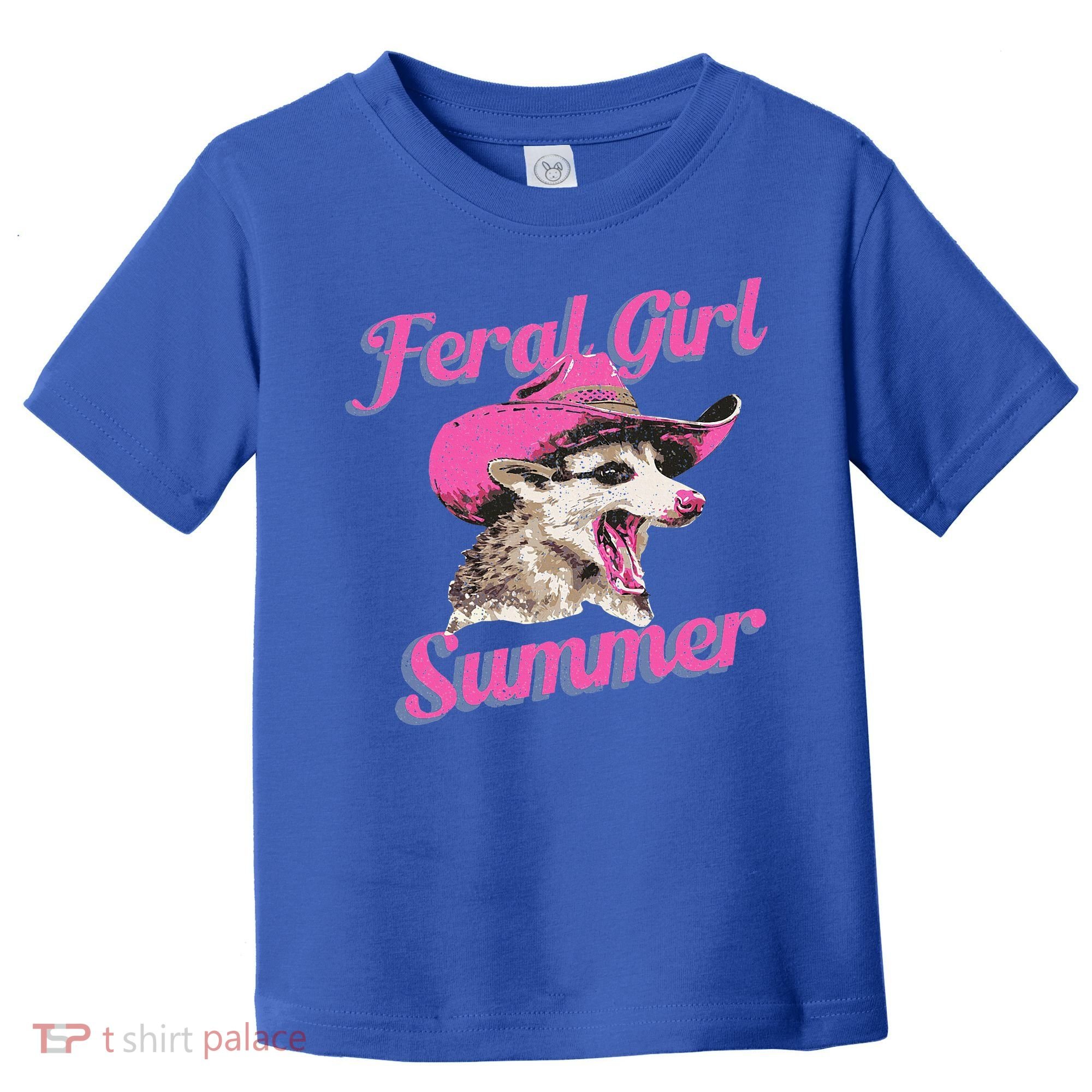 Feral Girl Summer Retro Possum Toddler T-Shirt