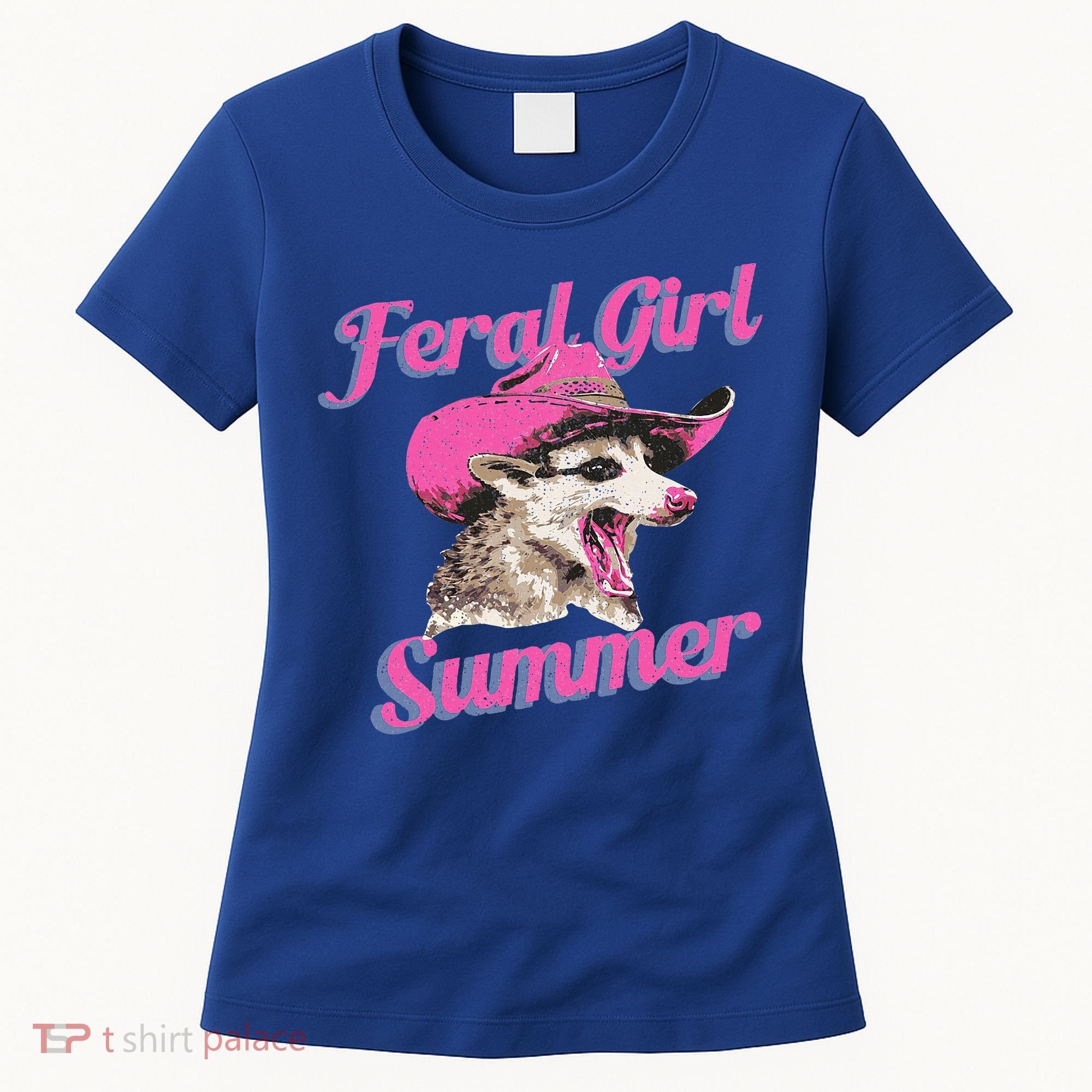 Feral Girl Summer Retro Possum Women's T-Shirt