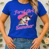 Feral Girl Summer Retro Possum Women's T-Shirt thumb 2