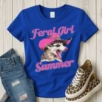 Feral Girl Summer Retro Possum Women's T-Shirt thumb 3