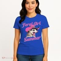Feral Girl Summer Retro Possum Women's T-Shirt thumb 4