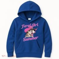 Feral Girl Summer Retro Possum Kids Hoodie thumb 0