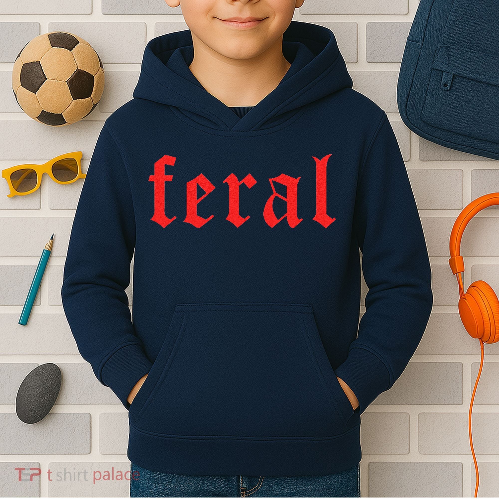 Feral Girl Summer Kids Hoodie
