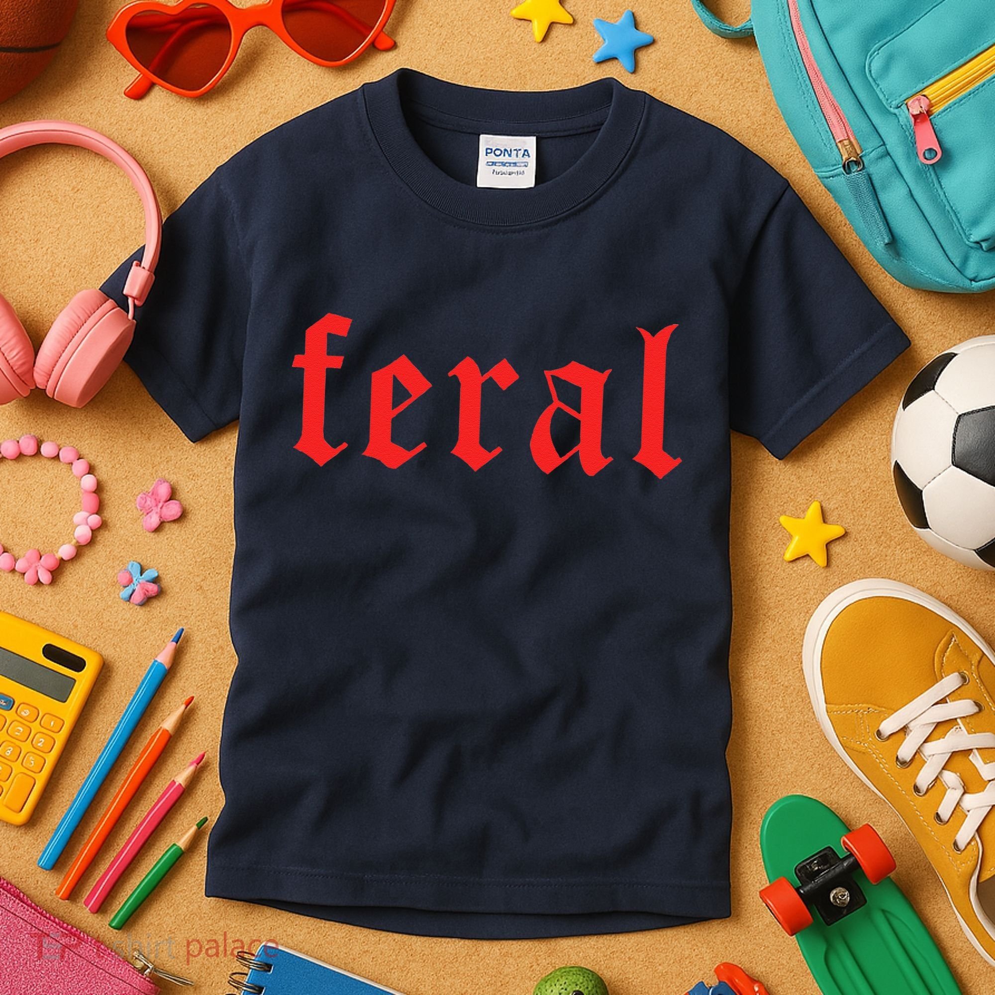 Feral Girl Summer Kids T-Shirt