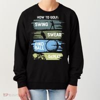 Funny Golf Swing Swear Findball Repeat Women's Sweatshirt thumb 0