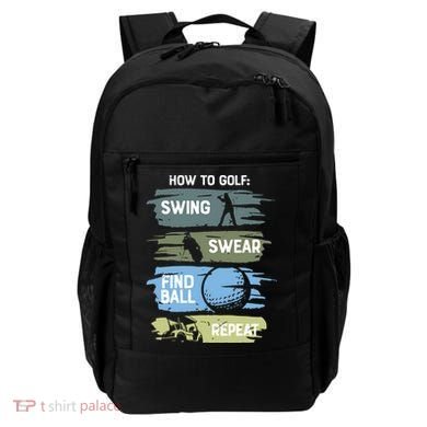 Funny Golf Swing Swear Findball Repeat Backpack