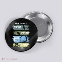 Funny Golf Swing Swear Findball Repeat Button thumb 0