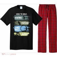 Funny Golf Swing Swear Findball Repeat Pajama Set thumb 0