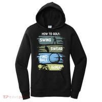 Funny Golf Swing Swear Findball Repeat Women's Hoodie thumb 0