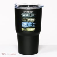 Funny Golf Swing Swear Findball Repeat Tumbler thumb 0