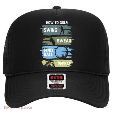 Funny Golf Swing Swear Findball Repeat Hat