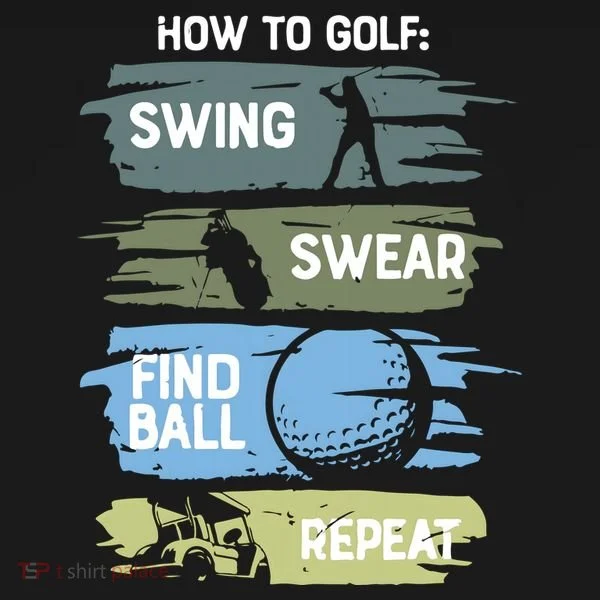 Funny Golf Swing Swear Findball Repeat Toddler Hoodie
