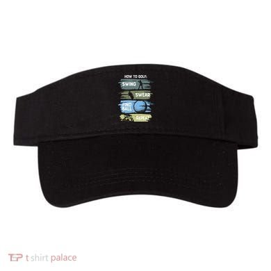 Funny Golf Swing Swear Findball Repeat Visor