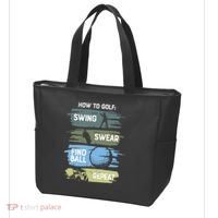 Funny Golf Swing Swear Findball Repeat Tote Bag thumb 3