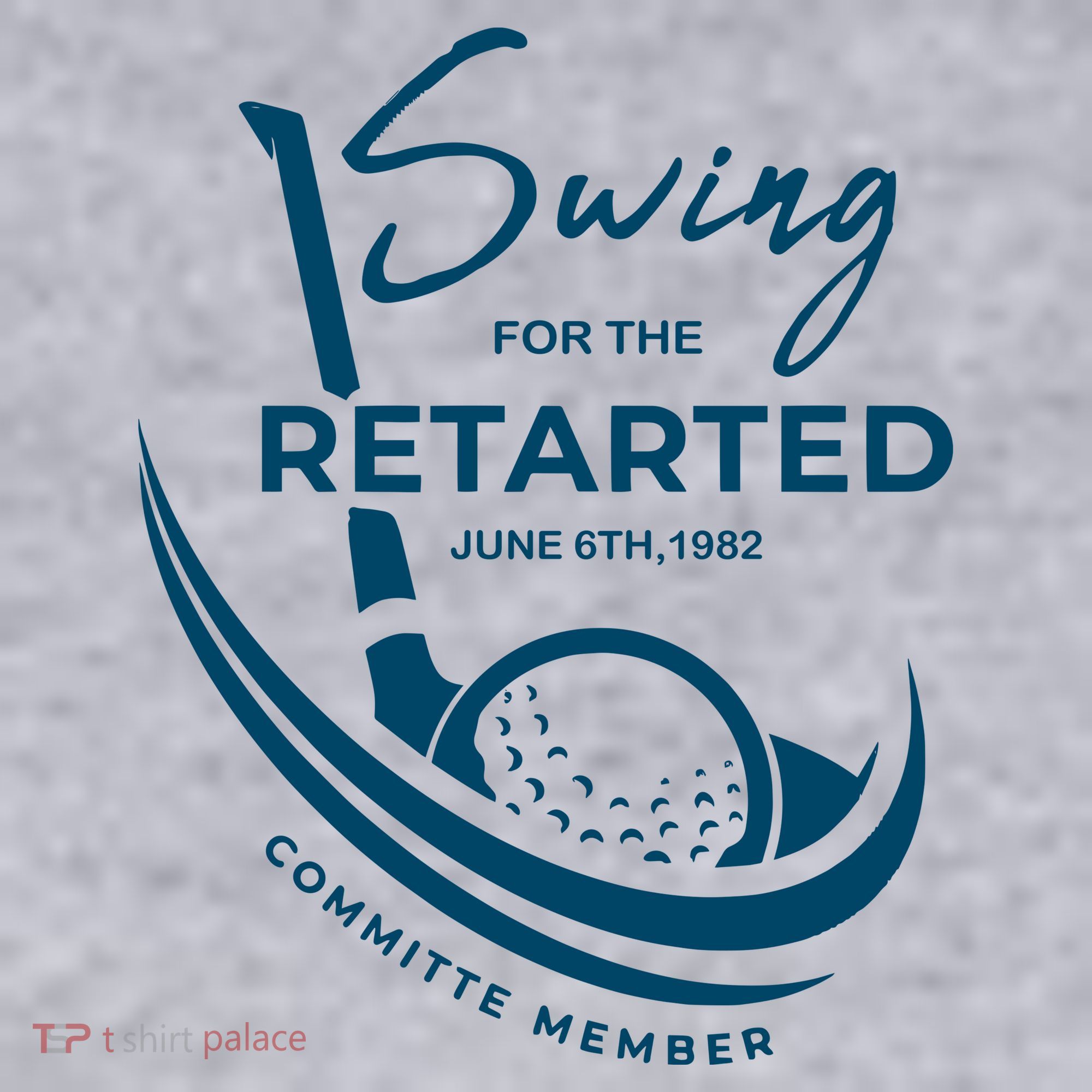 Funny Golf Sayings Swing For The Retarded Women's Sweatshirt