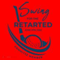 Funny Golf Sayings Swing For The Retarded Santa Hat thumb 1