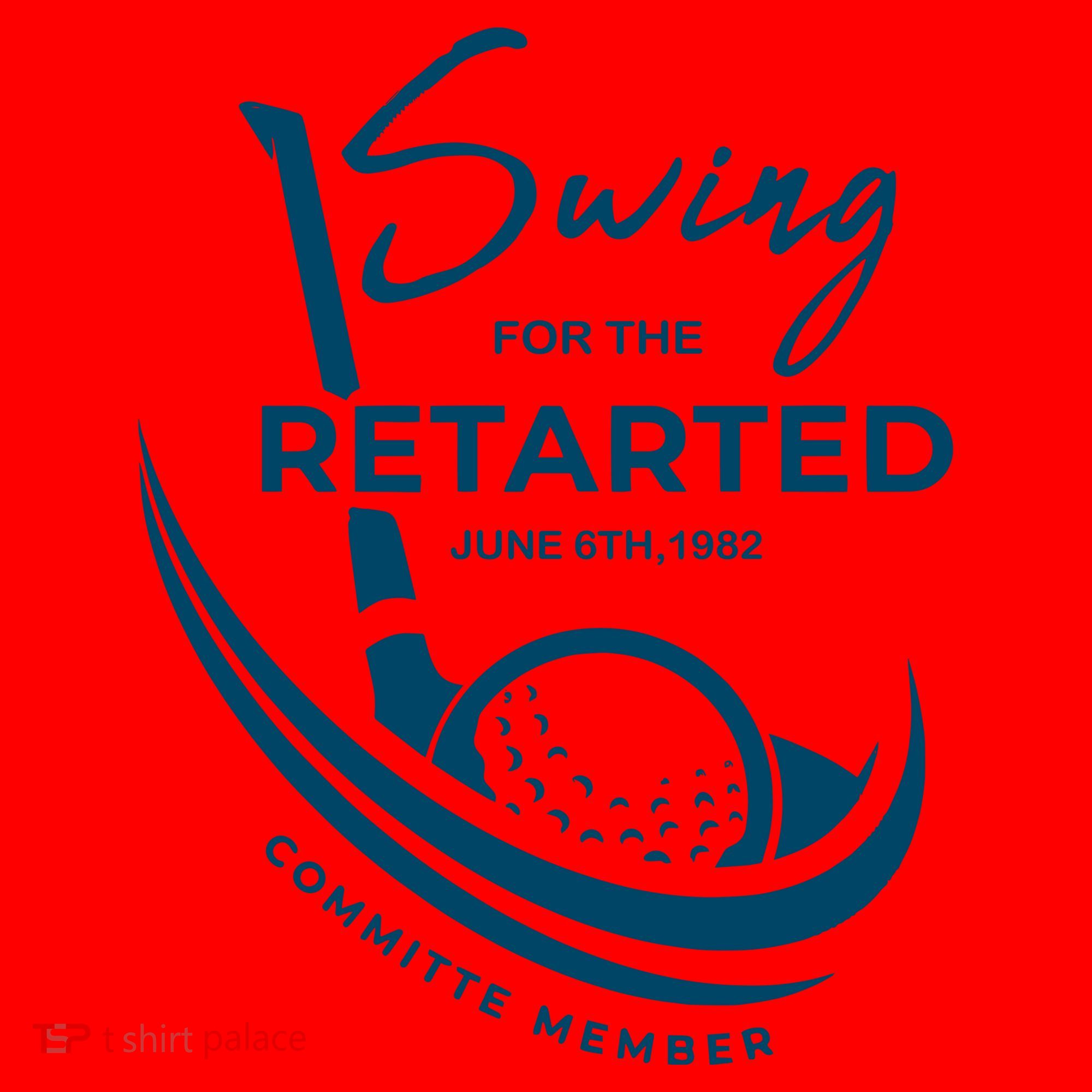 Funny Golf Sayings Swing For The Retarded Santa Hat