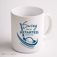Funny Golf Sayings Swing For The Retarded Coffee Mug thumb 1