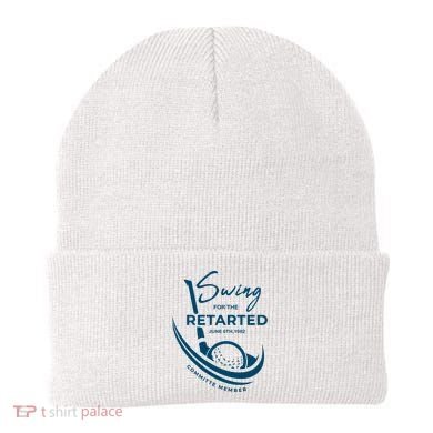 Funny Golf Sayings Swing For The Retarded Beanie