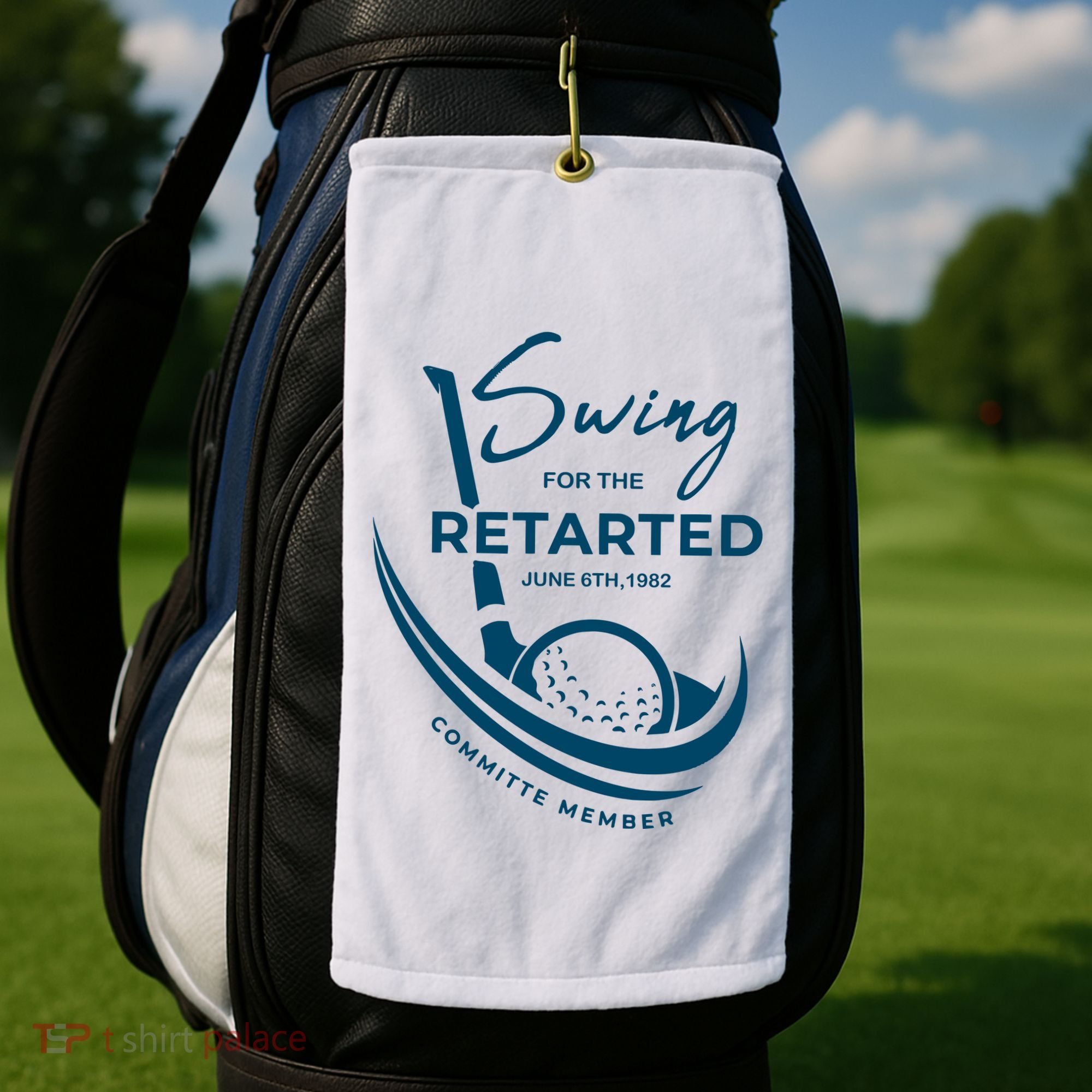 Funny Golf Sayings Swing For The Retarded Golf Towel