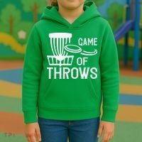 Frisbee Golf Shirt Game Of Throws Disc Golf Kids Hoodie thumb 3