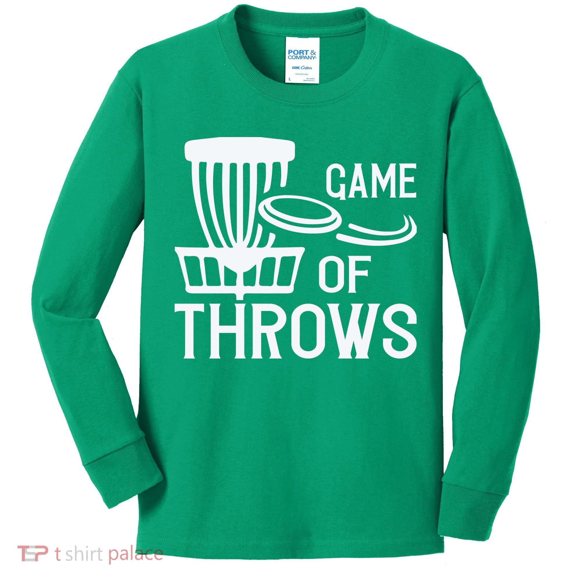 Frisbee Golf Shirt Game Of Throws Disc Golf Kids Long Sleeve Shirt