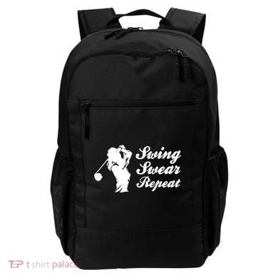 Funny Golf Swing Swear Repeat Female Golfer Version Backpack
