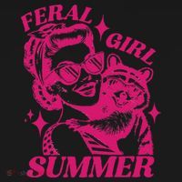 Feral Girl Summer Funny Feral Girl Summer Women's Hoodie thumb 2