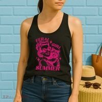 Feral Girl Summer Funny Feral Girl Summer Women's Tank Top thumb 2