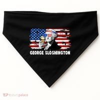 Funny George Sloshington USA American Flag USA-Made Doggie Bandana thumb 0