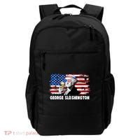 Funny George Sloshington USA American Flag Backpack thumb 0