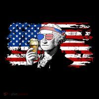 Funny George Sloshington USA American Flag Coffee Mug thumb 5