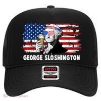 Funny George Sloshington USA American Flag Hat thumb 0