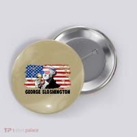 Funny George Sloshington USA American Flag Button thumb 0
