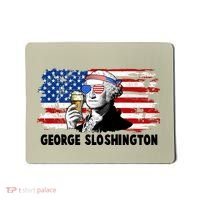Funny George Sloshington USA American Flag Mousepad thumb 0