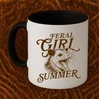Feral Girl Summer Funny Coffee Mug thumb 2