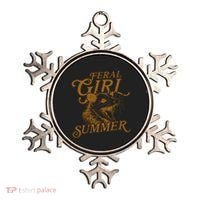 Feral Girl Summer Funny Ornament thumb 0