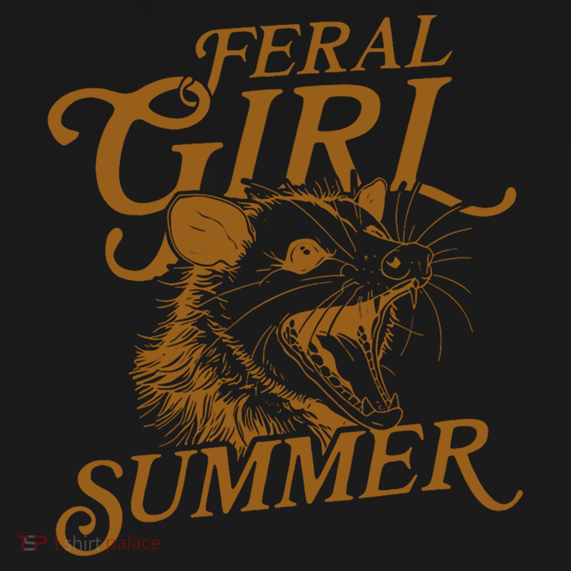 Feral Girl Summer Funny Ornament