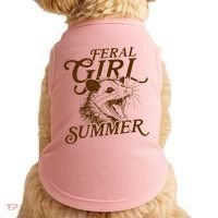 Feral Girl Summer Funny Doggie Tank thumb 0