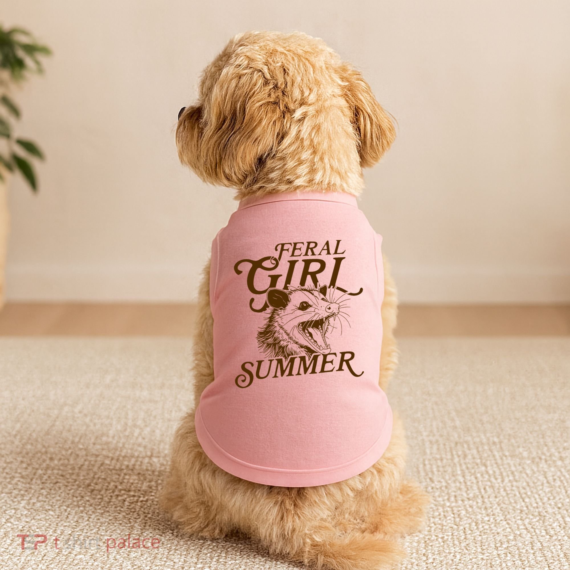 Feral Girl Summer Funny Doggie Tank