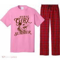 Feral Girl Summer Funny Pajama Set thumb 0