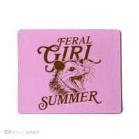 Feral Girl Summer Funny Mousepad thumb 0