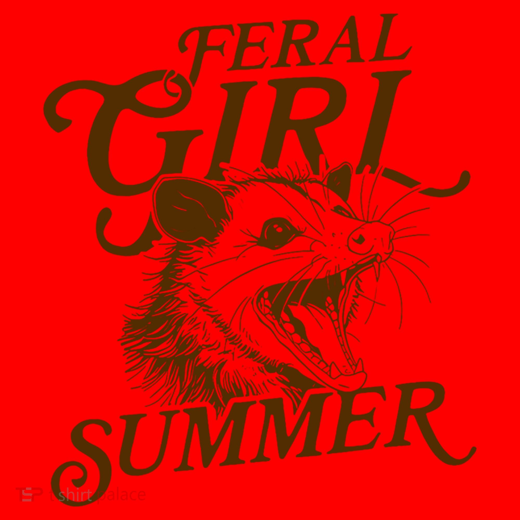 Feral Girl Summer Funny Santa Hat