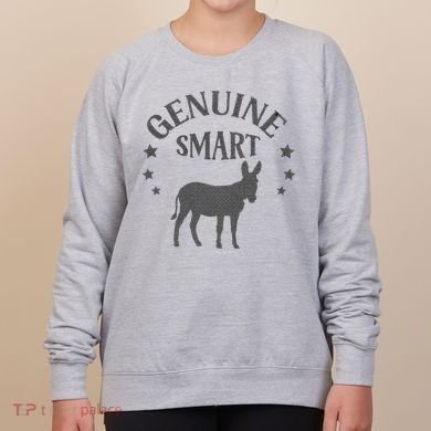Funny Genuine Smart Ass Donkey Graphic Women's Sweatshirt