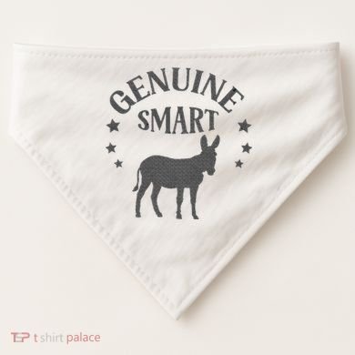 Funny Genuine Smart Ass Donkey Graphic USA-Made Doggie Bandana